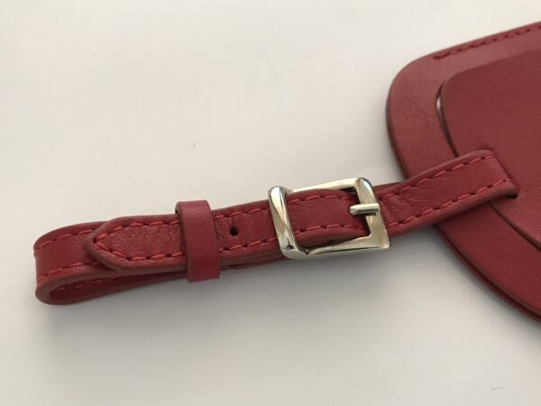 Rare Patek Philippe red leather tag holder for bag - Image 4