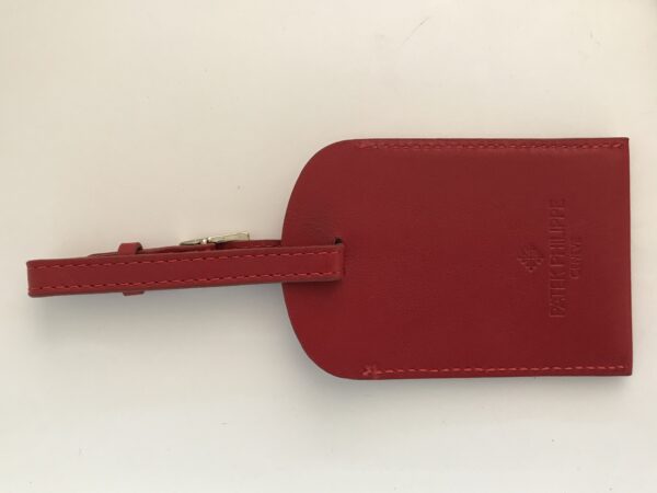 Rare Patek Philippe red leather tag holder for bag - Image 5