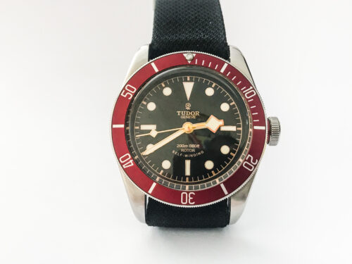 Tudor Heritage Black Bay 79220R steel diver red watch 41mm