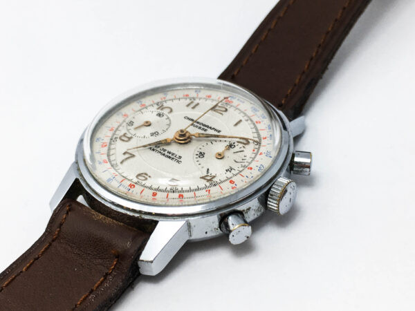 Vintage Chronographe Suisse Men's Watch Venus 188 1950s - Image 4