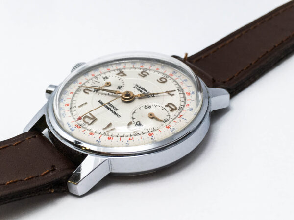 Vintage Chronographe Suisse Men's Watch Venus 188 1950s - Image 6