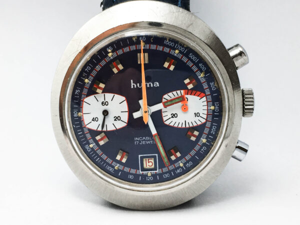 Vintage Huma Chronograph Men's Watch Valjoux 7734