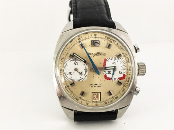 Vintage Jean Jullemin Chronograph Men's Watch Valjoux 7734 - Image 2