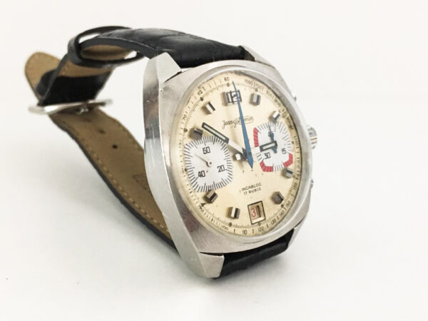 Vintage Jean Jullemin Chronograph Men's Watch Valjoux 7734 - Image 3