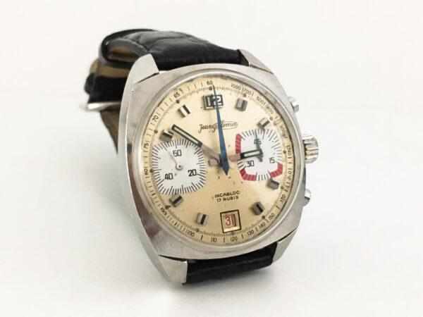 Vintage Jean Jullemin Chronograph Men's Watch Valjoux 7734 - Image 4