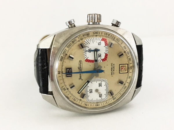 Vintage Jean Jullemin Chronograph Men's Watch Valjoux 7734 - Image 7
