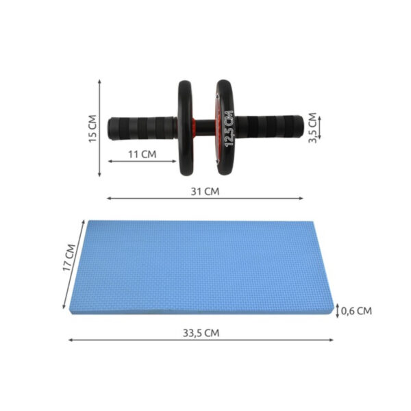 Abdominal trainer roller with mat ABS abdominal - Image 6