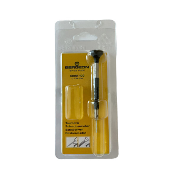 Bergeon 6899-100 ergonomic screwdriver 1.00mm black - Image 2