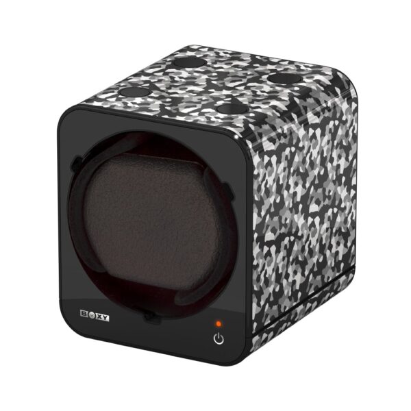 Boxy Fancy Brick camouflage watch winder box for one watch with adapter - Image 3