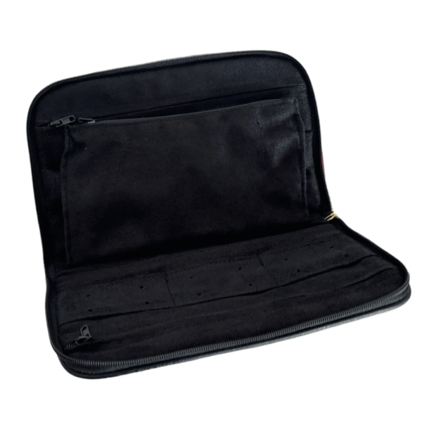 Connoisseurs leather black jewellery clutch CONN1055 - Image 3