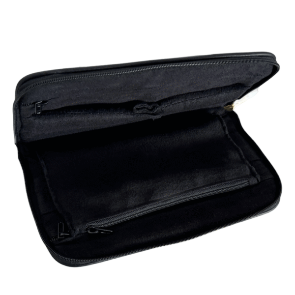 Connoisseurs leather black jewellery clutch CONN1055 - Image 4