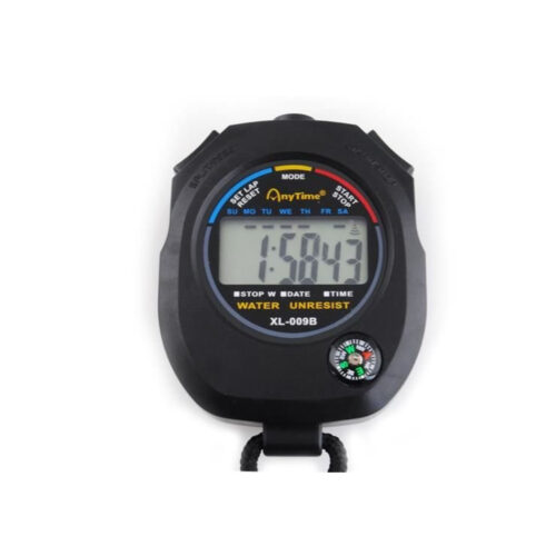 Digital stopwatch with compass