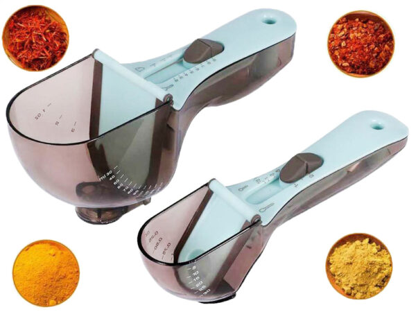 Adjustable measuring cup for the kitchen 2 pcs - Image 2