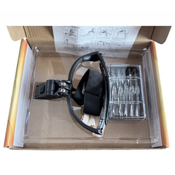 Headlamp magnifier eyeglasses torch LED with 4 lens - Image 3