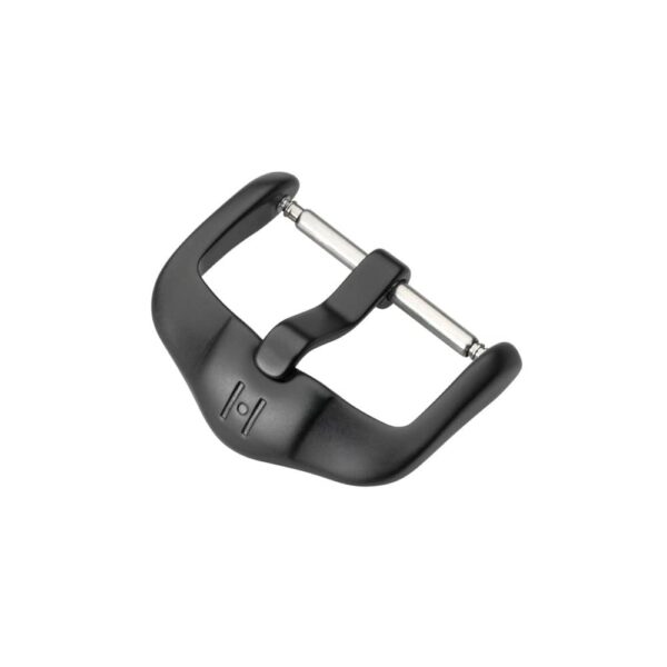 Hirsch Active black mat stainless steel buckle for watch strap 20 mm