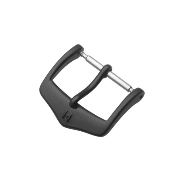 Hirsch Classic black mat stainless steel buckle for watch strap 20 mm