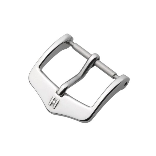 Hirsch Classic silver stainless steel buckle for watch strap 18 mm