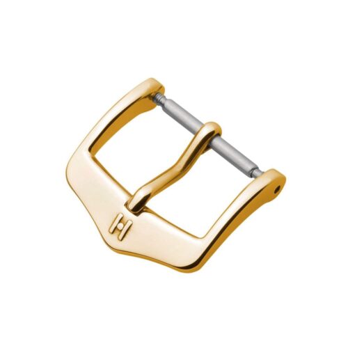 Hirsch Classic yellow gold stainless steel buckle for watch strap 18 mm