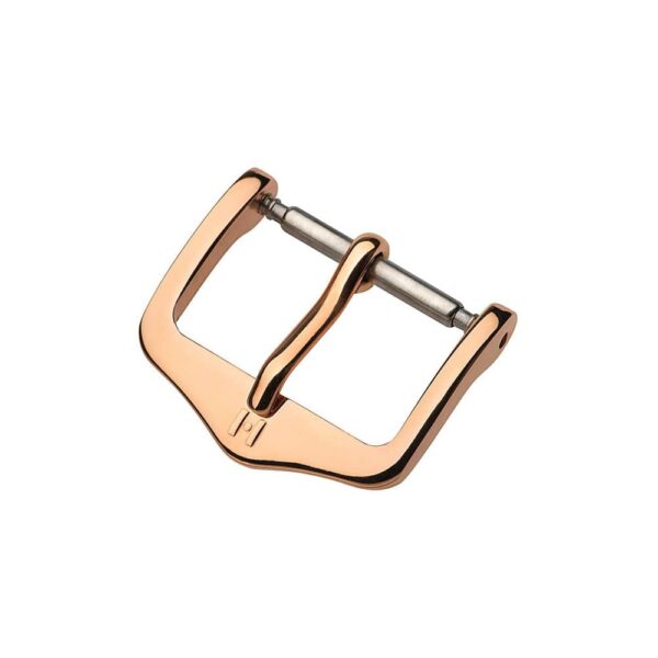 Hirsch Traditional rose gold stainless steel buckle for watch strap 14 mm