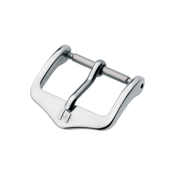 Hirsch Traditional silver stainless steel buckle for watch strap 16 mm