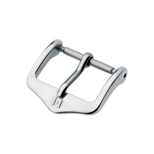 Hirsch Traditional silver stainless steel buckle for watch strap 20 mm