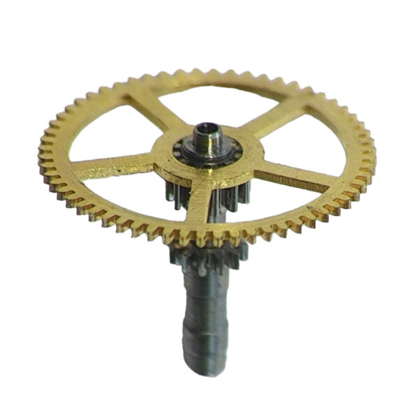 Jaeger-LeCoultre K814 center wheel and pinion, drilled with cannon pinion part 205