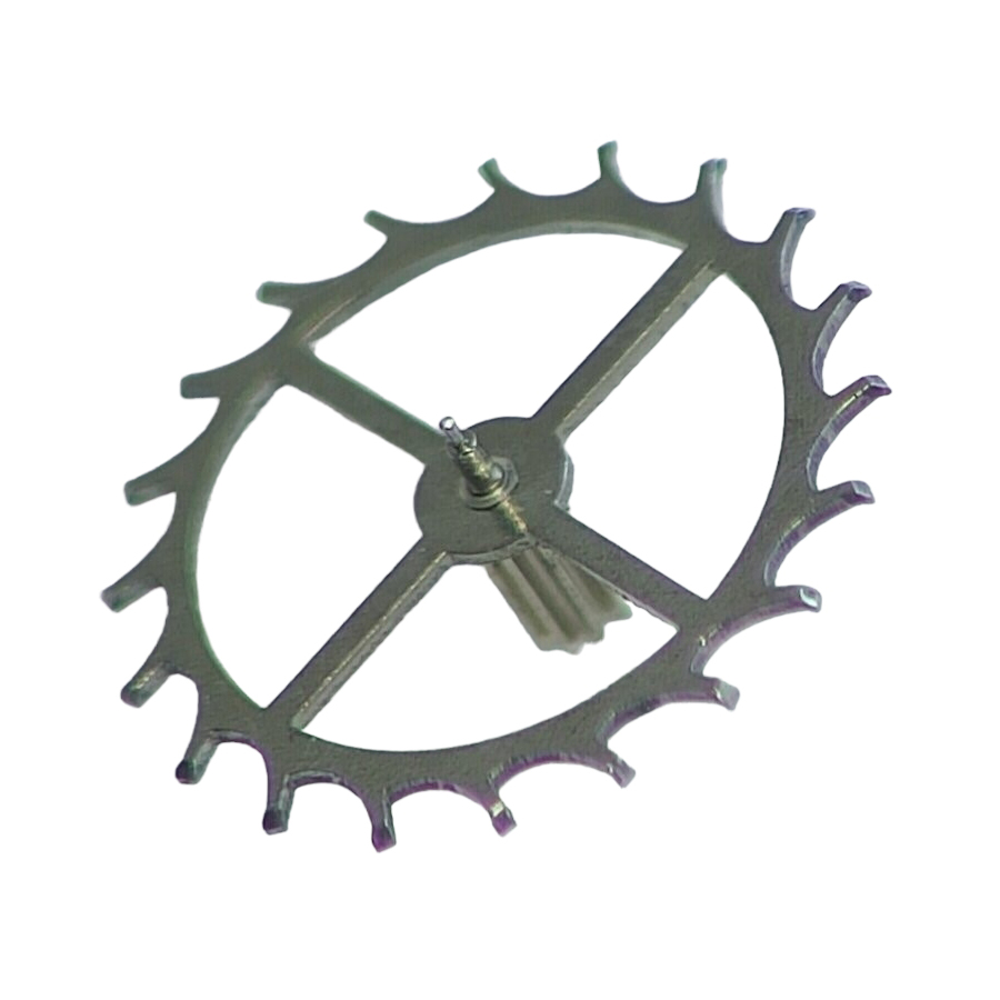 Longines 6942 escape wheel and pinion with straight pivots part 705