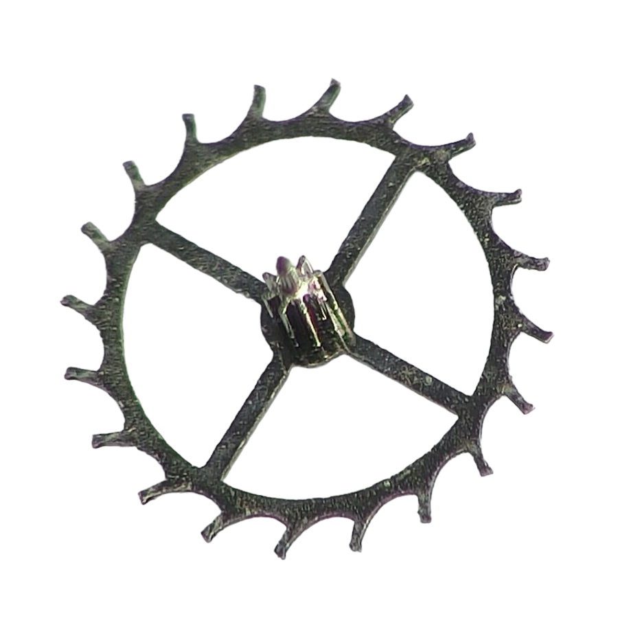 Longines 6942 escape wheel and pinion with straight pivots part 705 - Image 2