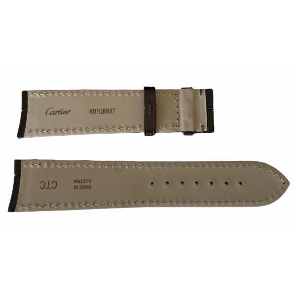 New Cartier watch brown leather strap KD1QBN87 20mm - Image 2