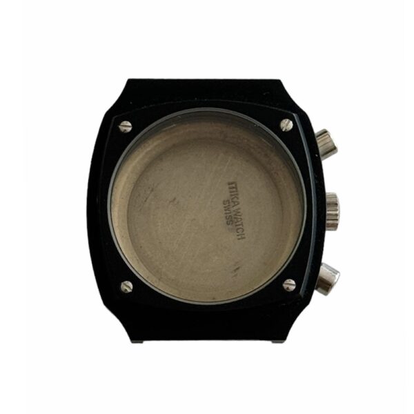 New old stock ITIKA chronograph watch PVD case in black for Valjoux 7750