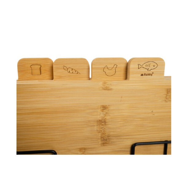 Bamboo chopping board - 4 pcs - Image 2