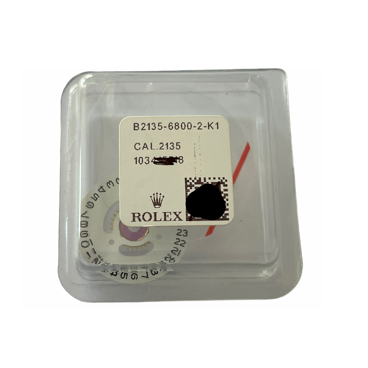 New Rolex 2135 date white disc B2135-6800-2-K1