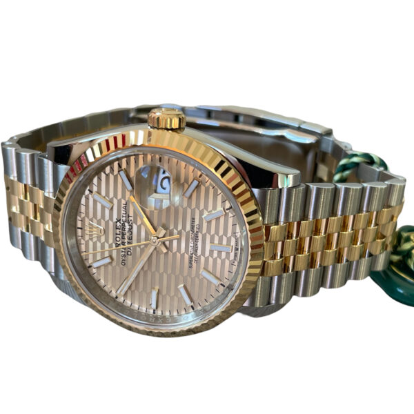 New Rolex Datejust 126233 Champagne Motif dial 36mm 2021 - Image 5