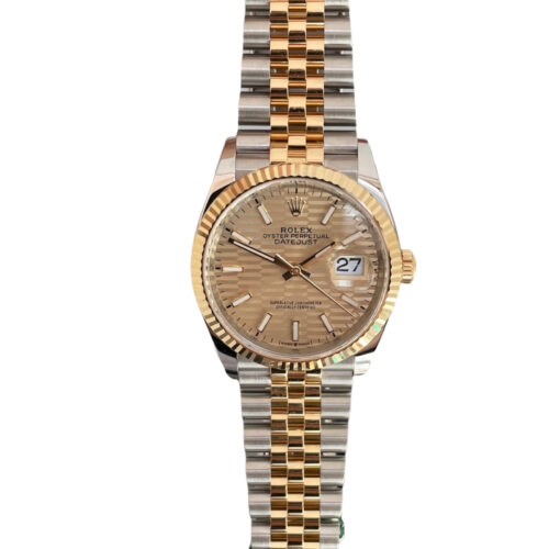 New Rolex Datejust 126233 Champagne Motif dial 36mm 2021