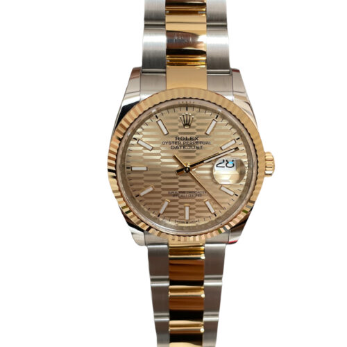 New Rolex Datejust 126233 Oyster Champagne Motif dial 36mm 2021