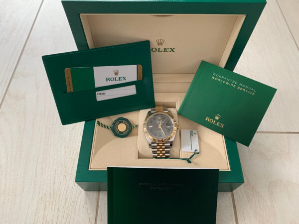 New Rolex Datejust Wimbledon 126333 yellow gold full set 2019 - Image 2