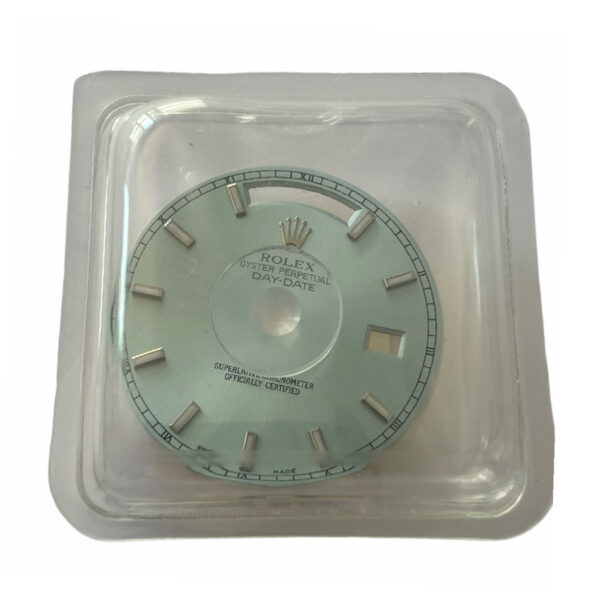 New Rolex Day-Date 218206 ice blue dial part