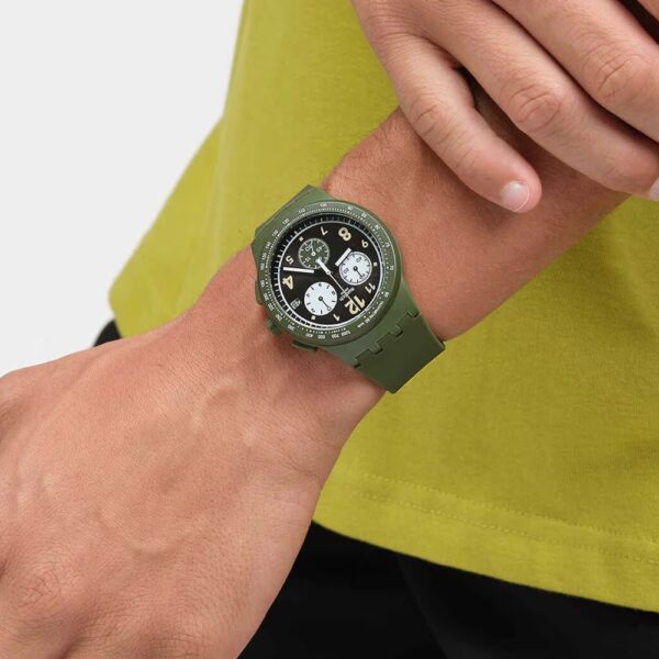 New silicone green Swatch strap ASUSG406 - Image 4
