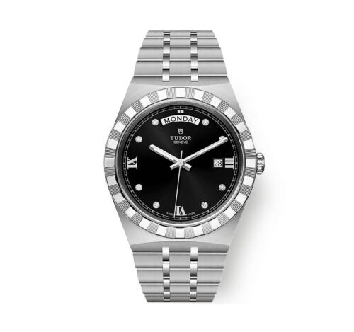 New Tudor Royal M28600-0004 black dial with diamonds 41 mm 2022
