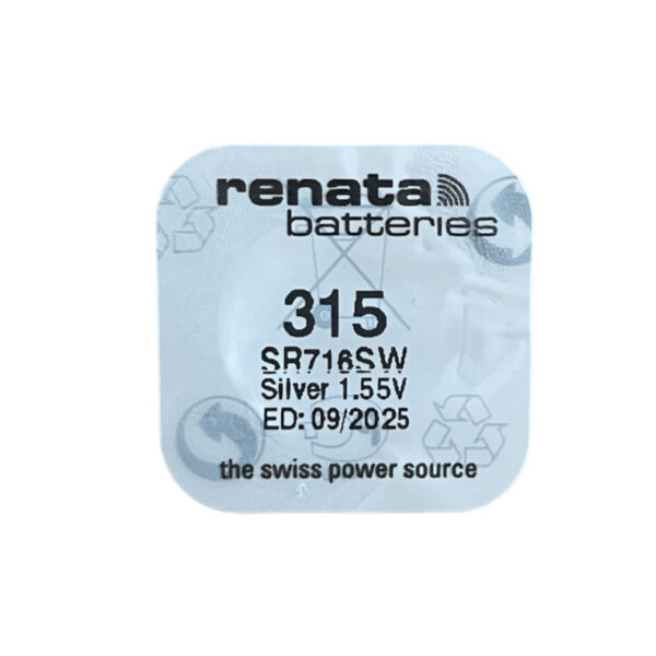 Renata 315 SR716SW watch coin battery 1.55 V - Image 2