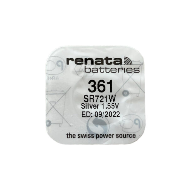 Renata 361 SR721W watch coin cell battery - Image 2
