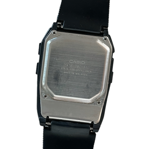 Retro Casio Illuminator Data Bank 300 calculator chronograph watch DBC-310 with module 1478 - Image 8