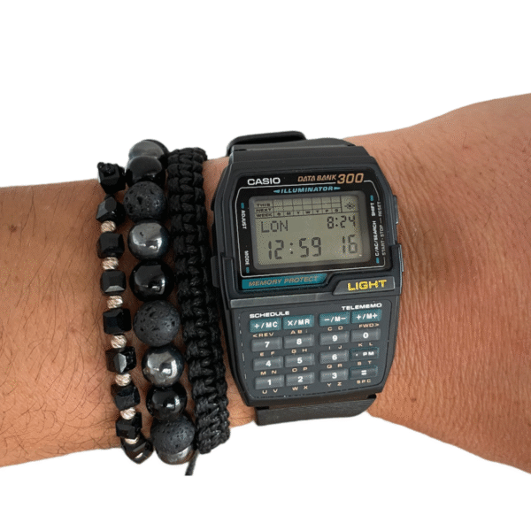 Retro Casio Illuminator Data Bank 300 calculator chronograph watch DBC-310 with module 1478 - Image 9