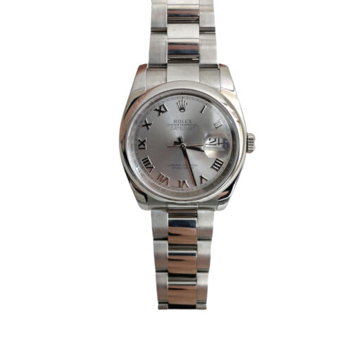Rolex Datejust 116200 Silver roman dial 36mm