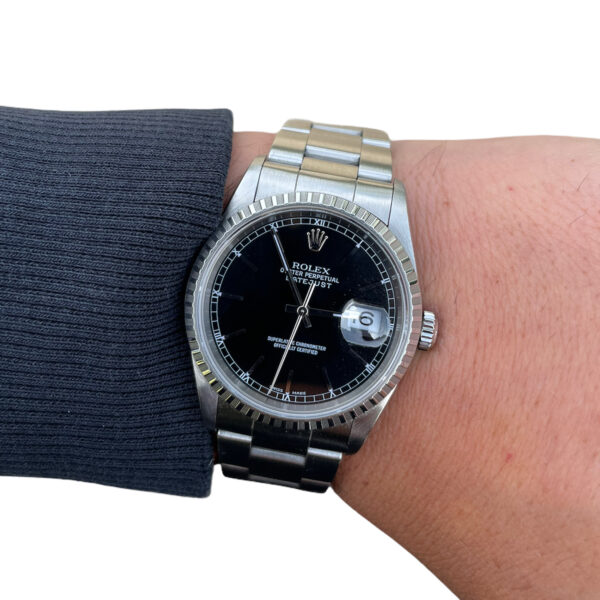 Rolex Datejust 16220 black dial automatic men's watch - Image 8