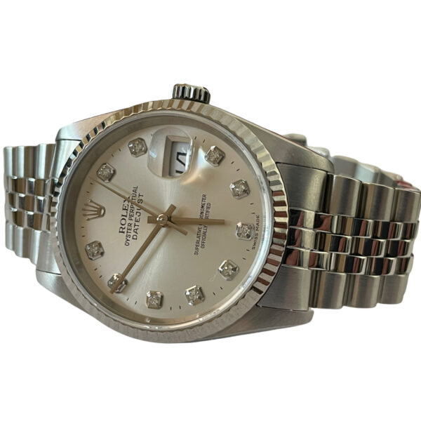 Rolex Datejust 16234 factory diamond dial white gold watch 36mm - Image 3