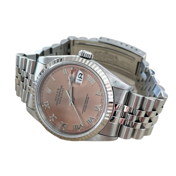Rolex Datejust 16234 Salmon Roman dial men's watch 36mm - Image 4
