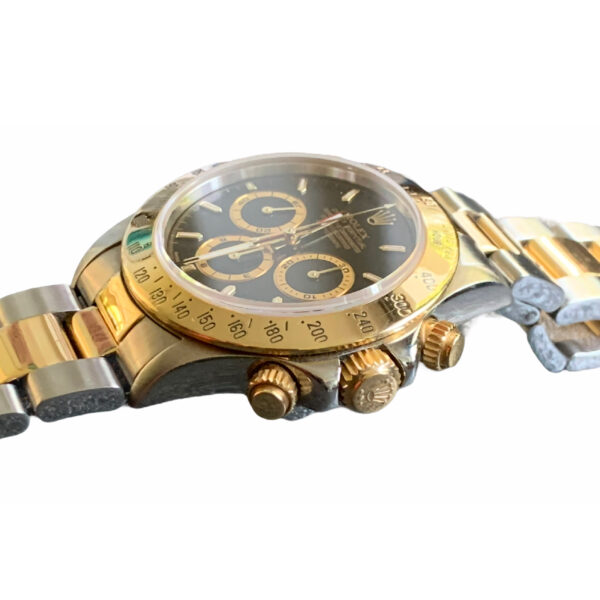 Rolex Daytona 16523 stainless steel and gold watch black dial Zenith 1997 with box - Image 3