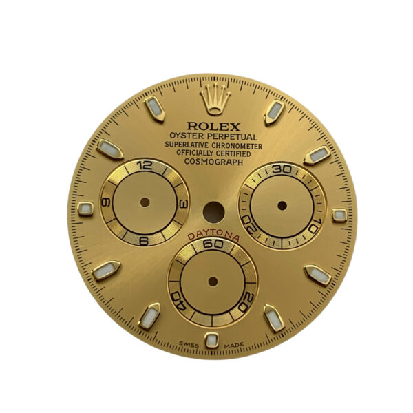 Rolex Daytona Champagne dial lume 116503, 116508, 116523 and 116528