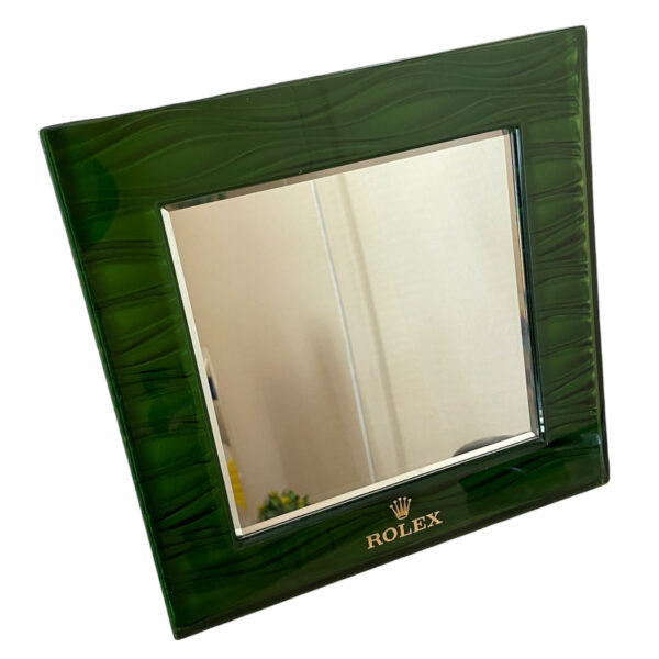 Rolex display mirror glass with leather - Image 2
